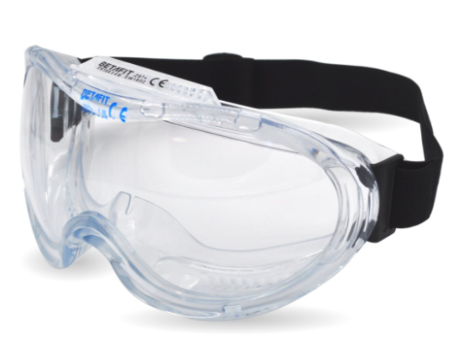 Betafit Clear Lens Anti-Scratch & Anti-Fog Wide View Goggle