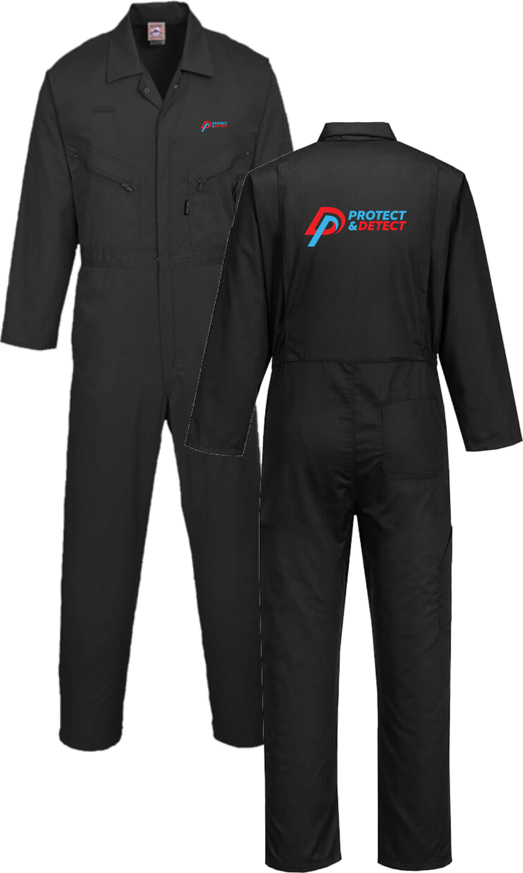 DPL Group Black Portwest Liverpool Zip Coverall