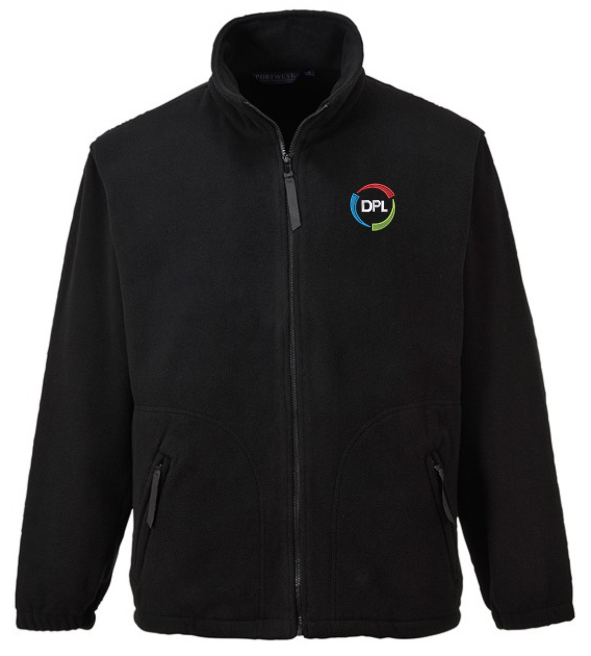 DPL Portwest Black Argyll Full Zip Fleece Jacket