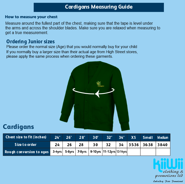 Cardigan - Senior Sizes