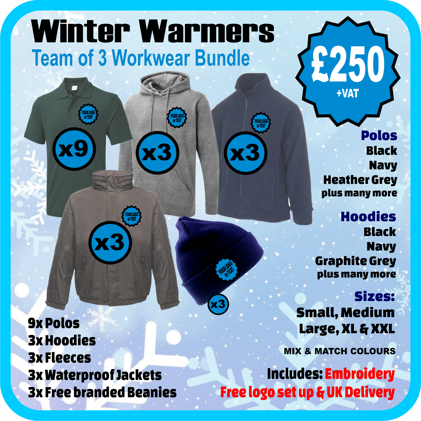 Team of 3 Winter Bundle