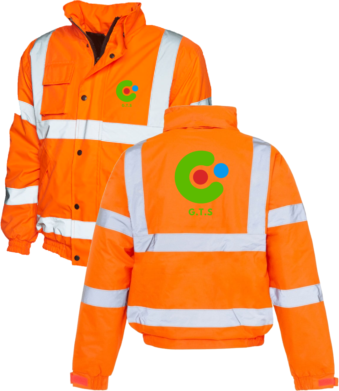 Hi Vis Orange Bomber Jacket