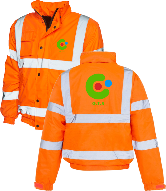 Hi Vis Orange Bomber Jacket
