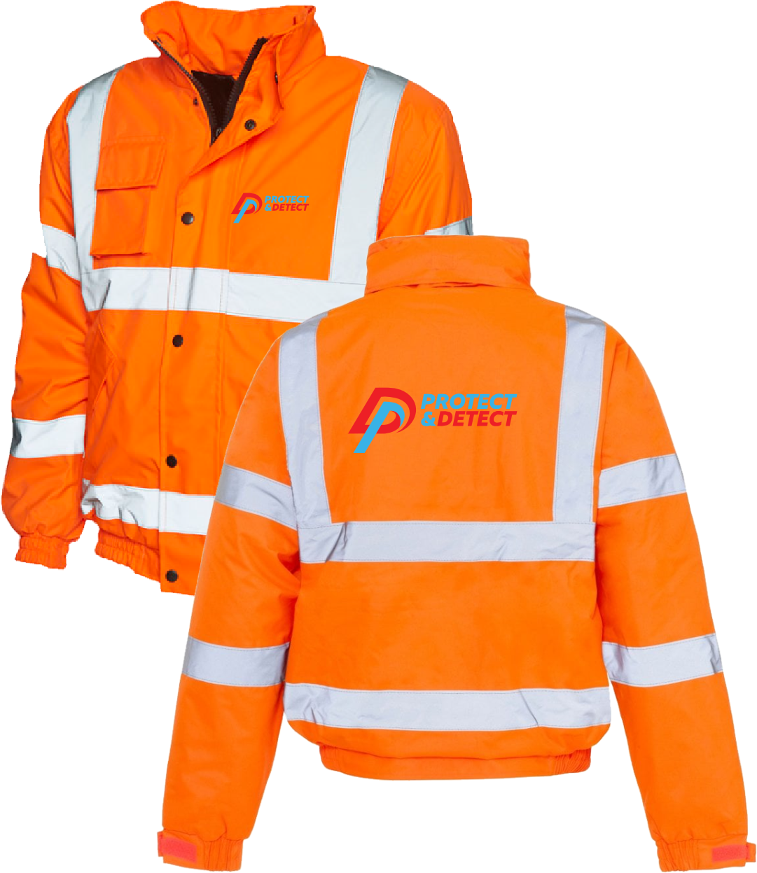 Hi Vis Orange Bomber Jacket