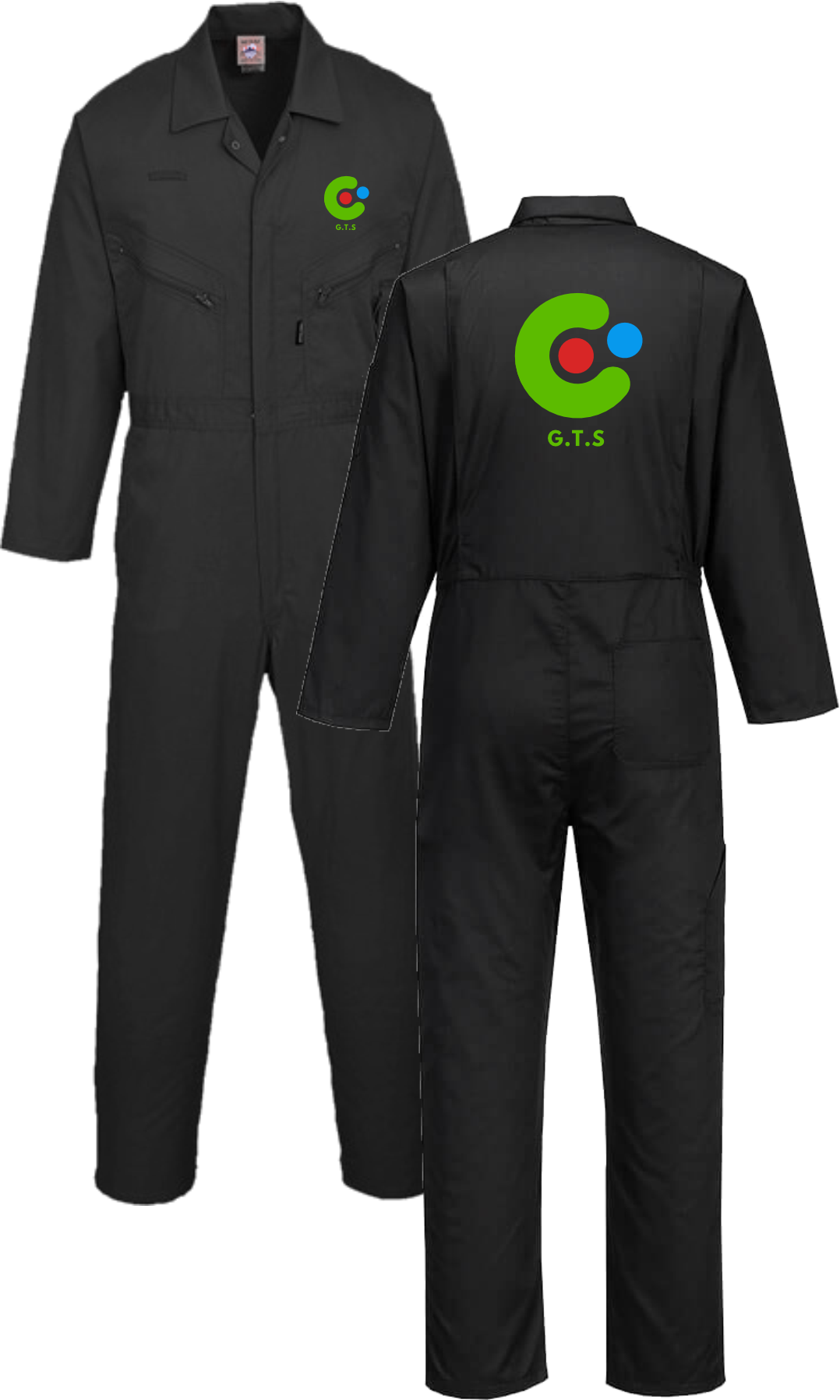 DPL Group Black Portwest Liverpool Zip Coverall