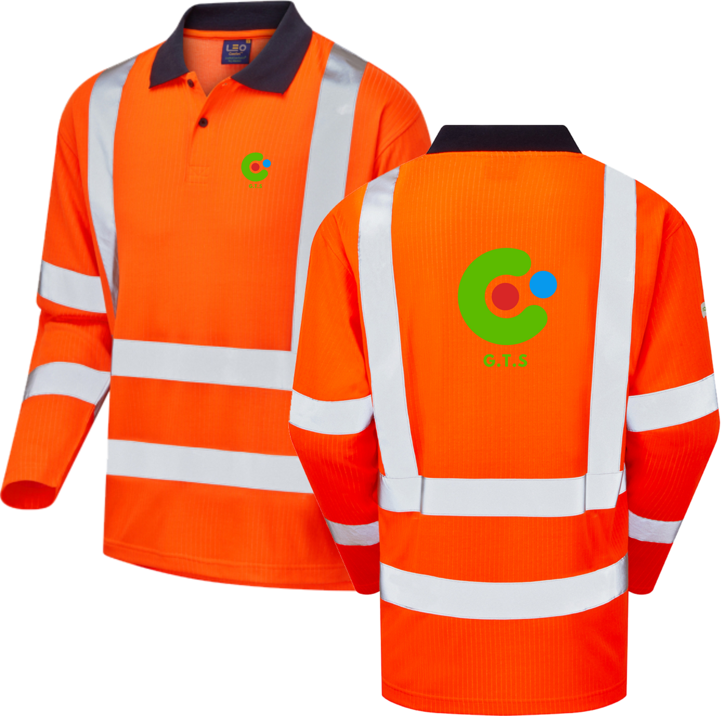 Leo Workwear Swimbridge Hi Vis Orange Polo