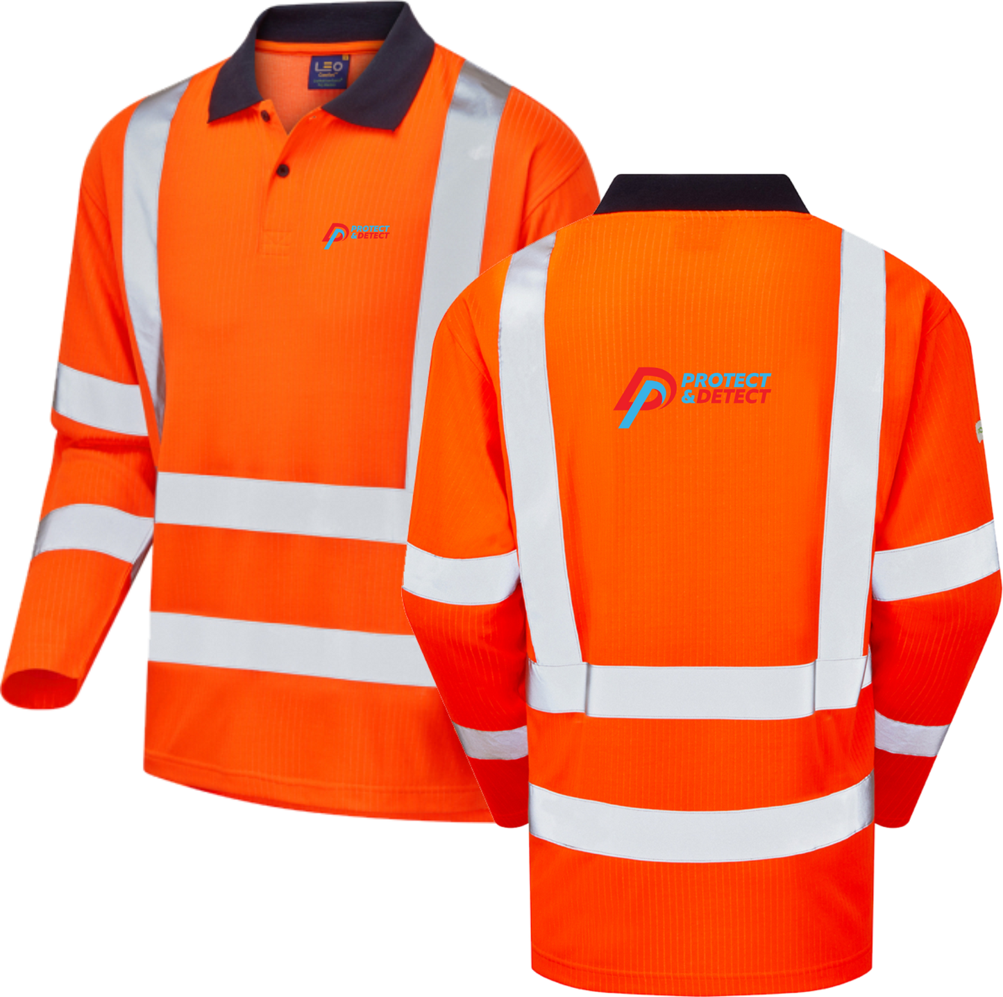 Leo Workwear Swimbridge Hi Vis Orange Polo