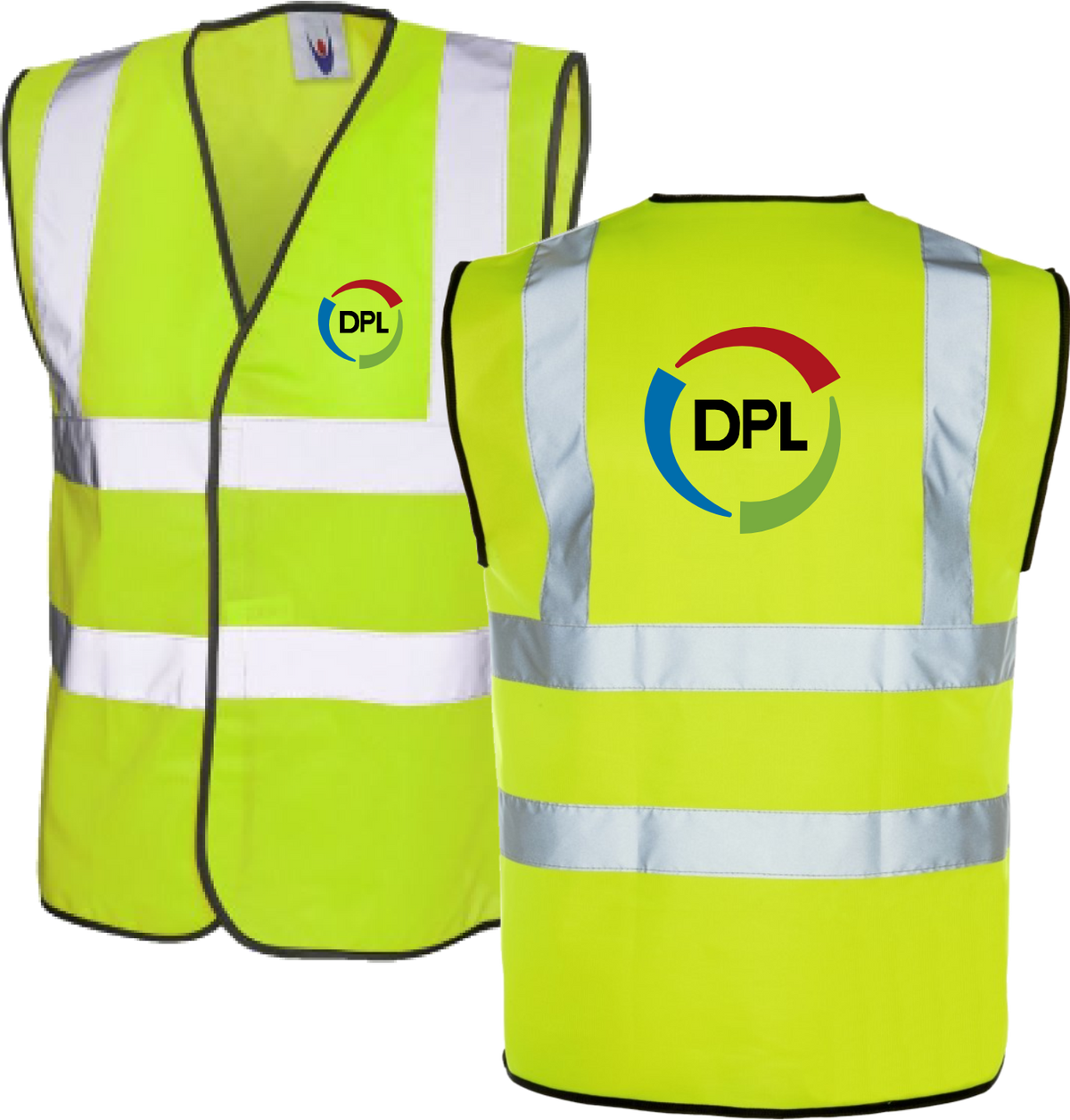 DPL Group Hi Vis Yellow Safety Waistcoat