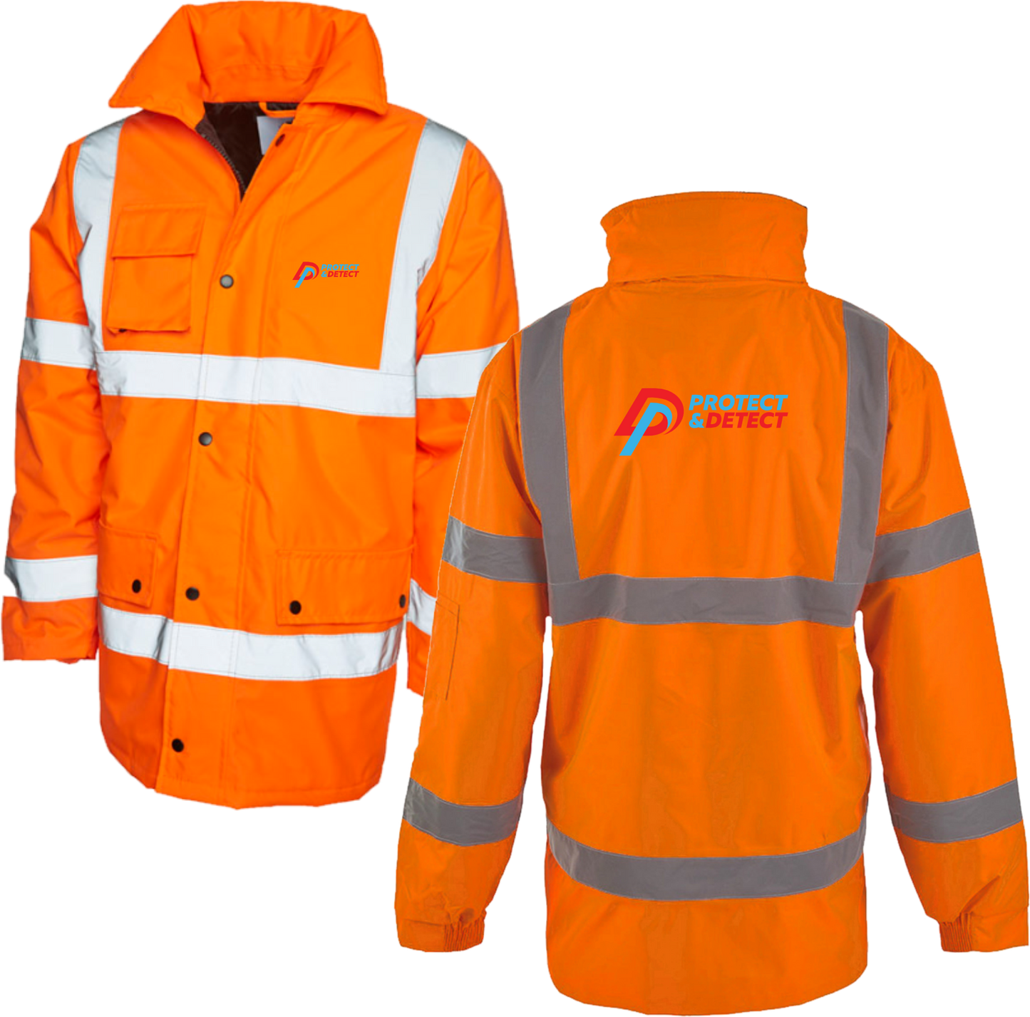 Hi Vis Orange Road Traffic Jacket
