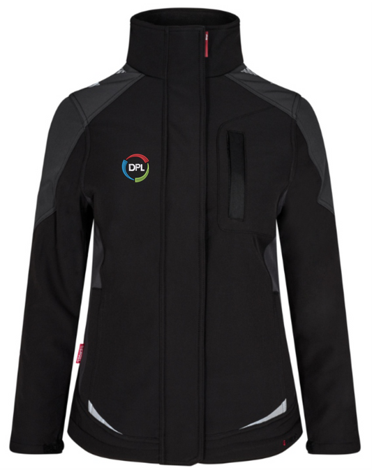 DPL Engel - Women's Galaxy Black  / Anthracite Grey Softshell Jacket