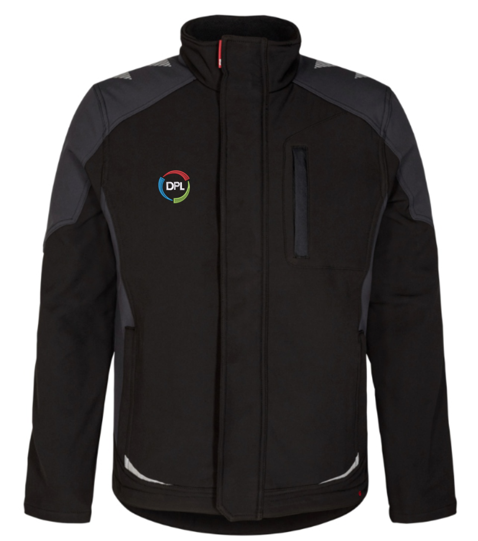 DPL Group Engel - Men's Galaxy Black / Anthracite Grey Softshell Jacket