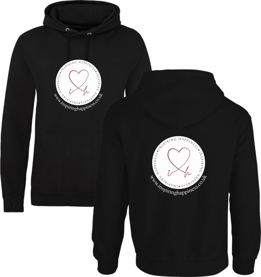 Inspiring Happiness Hoodie With Holes in Sleeves