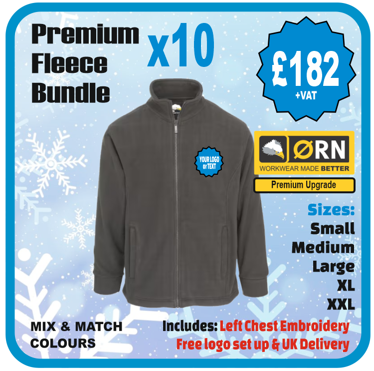 Orn Workwear Premium Fleece Pack of 10