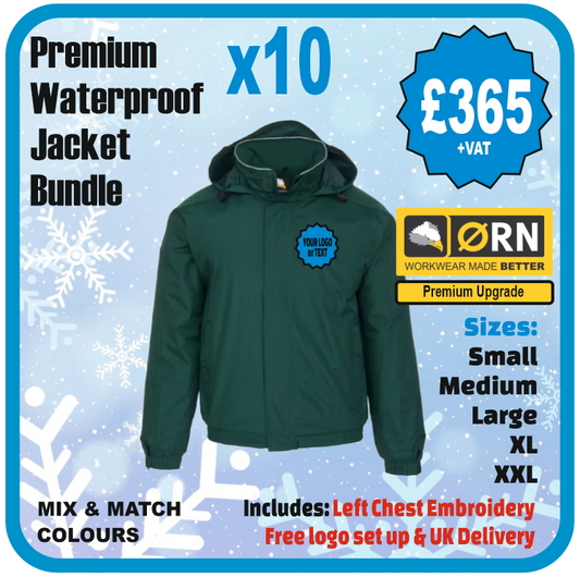 Orn Workwear Fulmar Waterproof Jacket Pack of 10