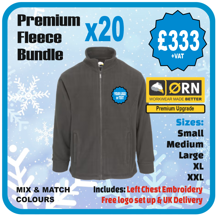 Orn Workwear Premium Fleece Pack of 20