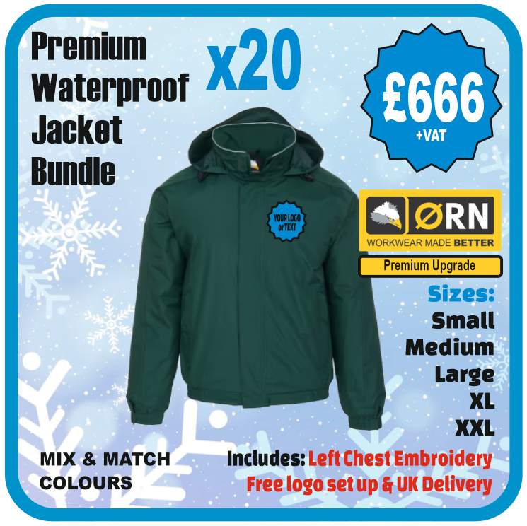Orn Workwear Fulmar Waterproof Jacket Pack of 20