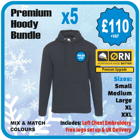 Orn Workwear Premium Owl Hoodie Pack of 5