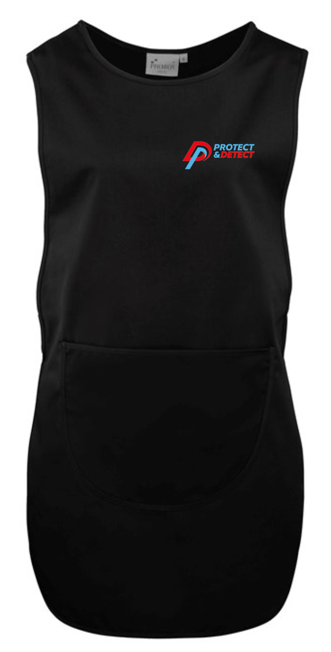 DPL Group Portwest Black Long Length Tabard with Pocket