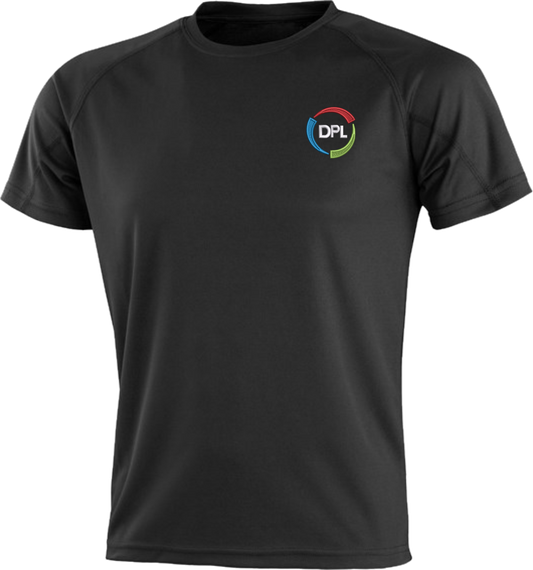 DPL Black Sports Fabric Tee Shirt