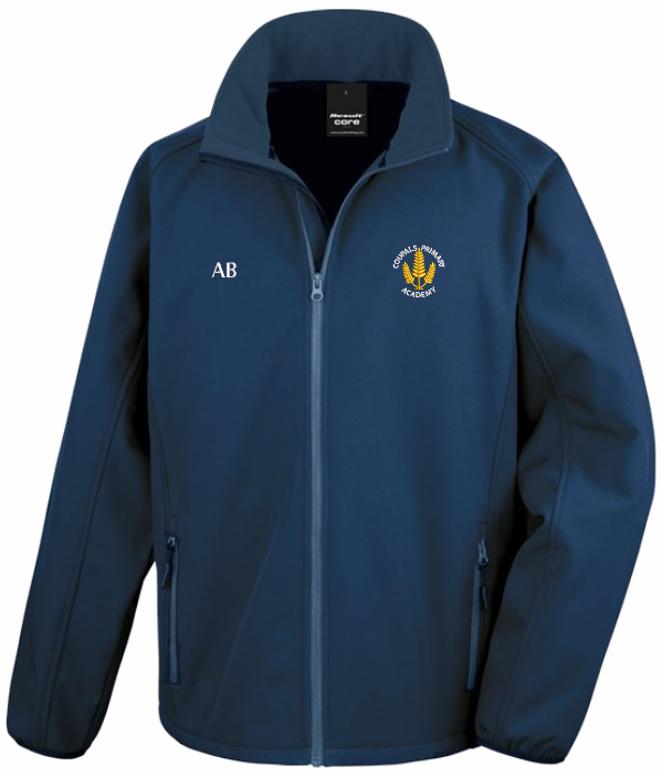 Coupals Primary - Staff Softshell Jacket with Initials (Unisex Sizing)