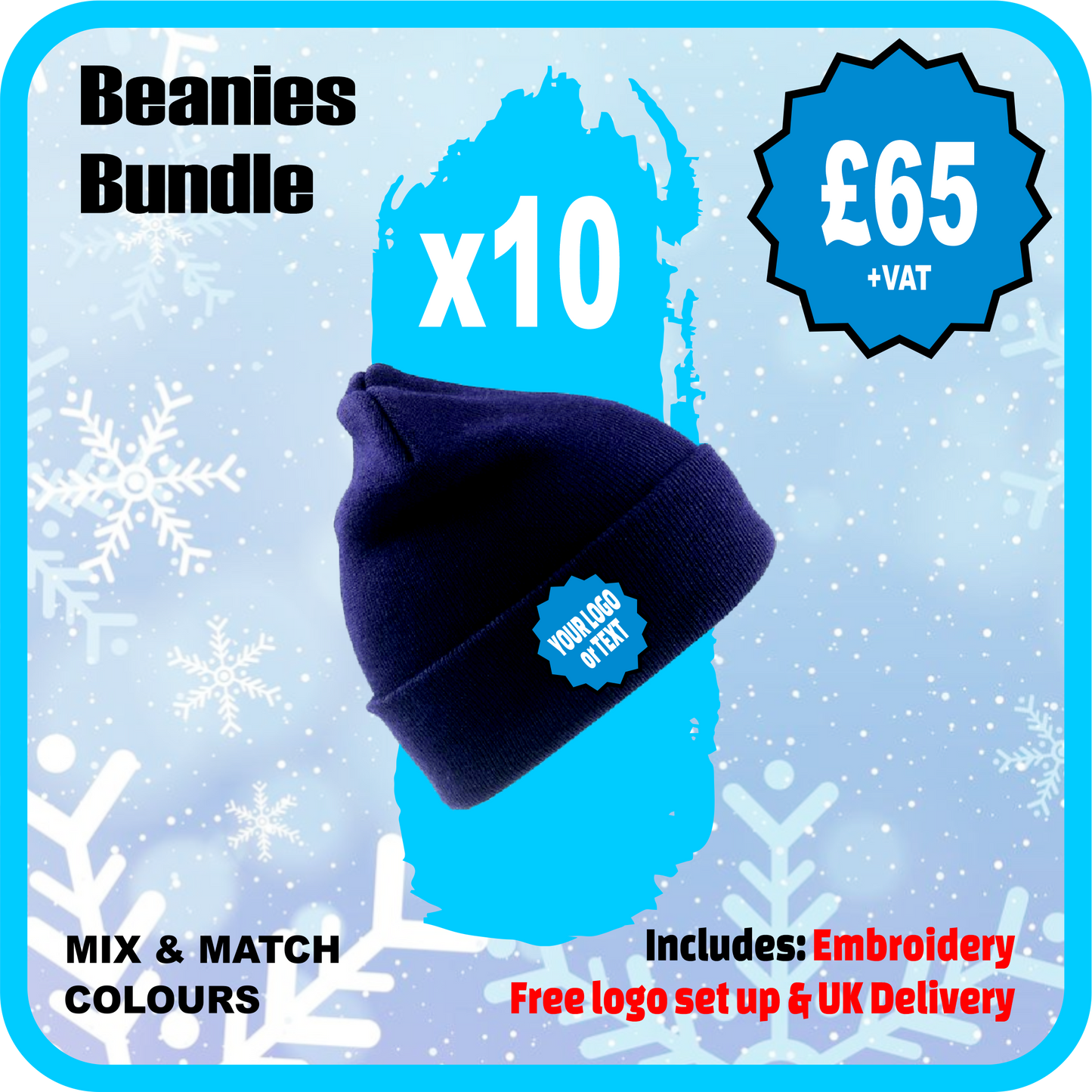 Beanie Bundle Pack of 10