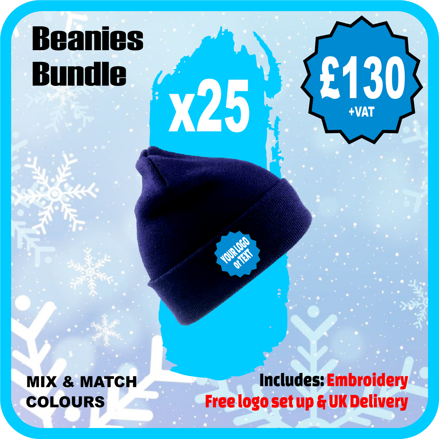 Beanie Bundle Pack of 25