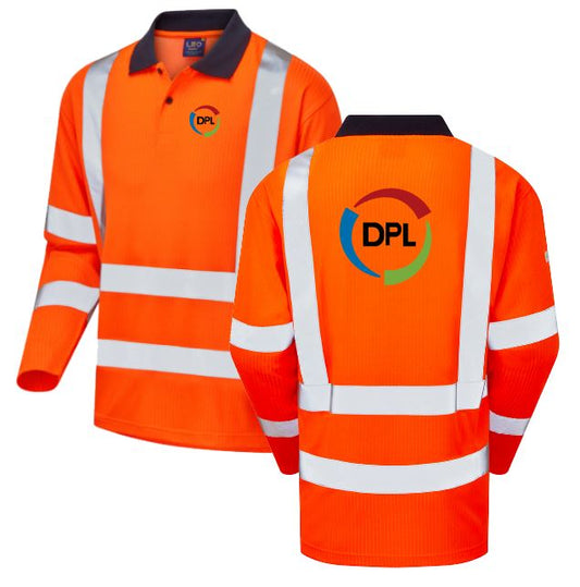Leo Workwear Swimbridge Hi Vis Orange Polo