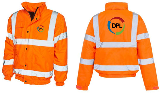 Hi Vis Orange Bomber Jacket